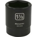 Dynamic Tools 1/2" Drive 6 Point SAE, 1-1/8" Standard Length, Impact Socket D014336